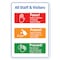Signmission Safety Sign, OSHA Notice, 10" Height, Rigid Plastic, All Staff & Visitors OS-NS-P-1014-25565 - alternate 1